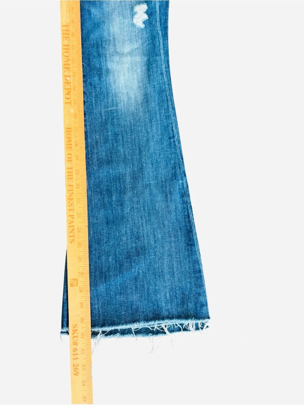 Mother The Weekender Fray Graffiti Girl Mid Rise Flare Jeans 28 Cowgirl Western